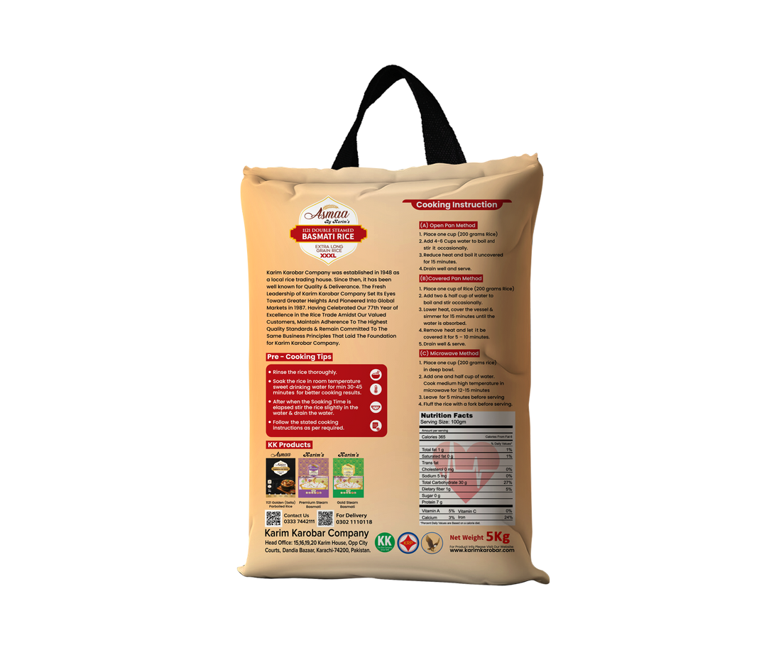 Asmaa 1121 Double Steamed Basmati (XXXL)