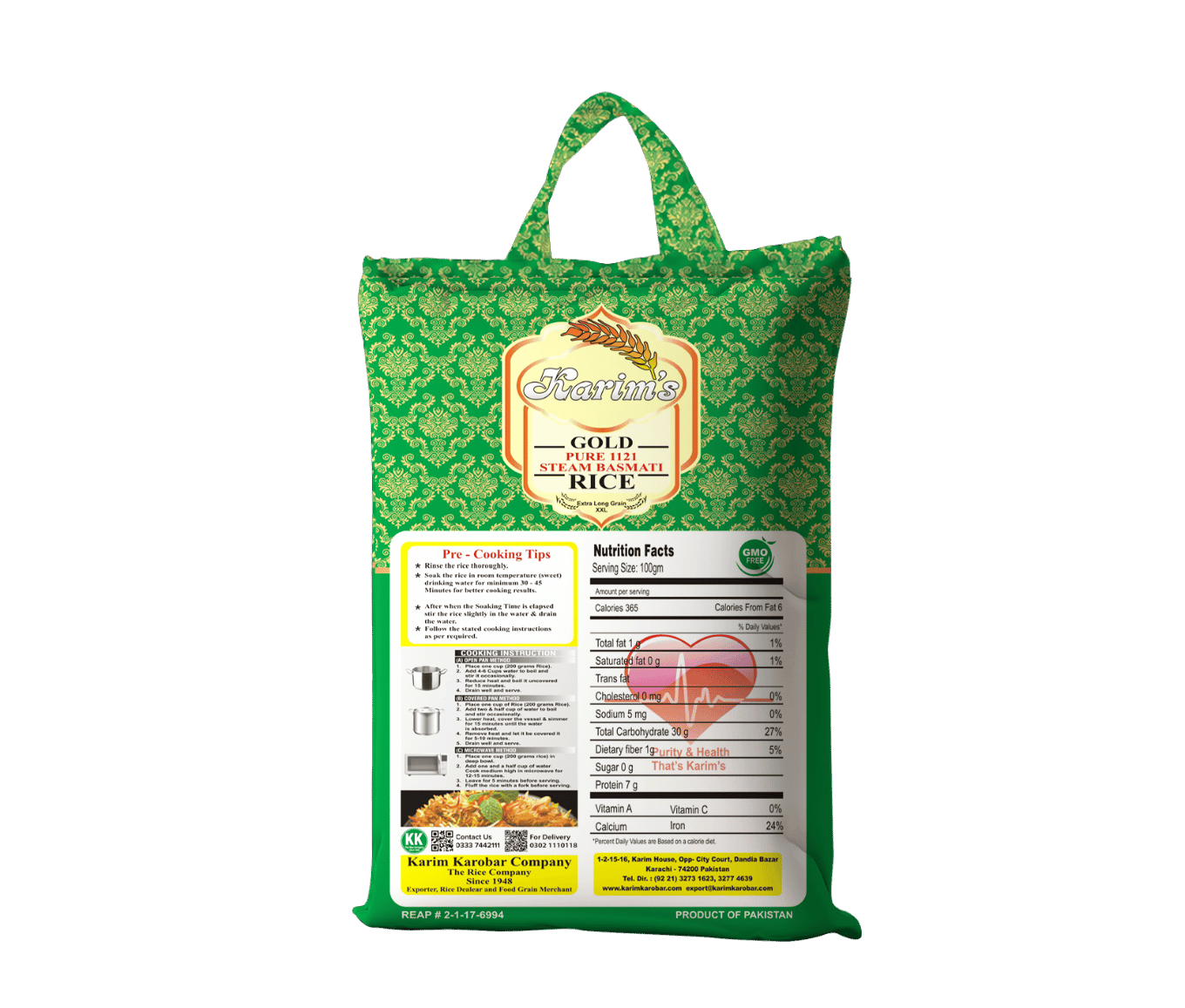 Gold Pure 1121 Steamed Basmati